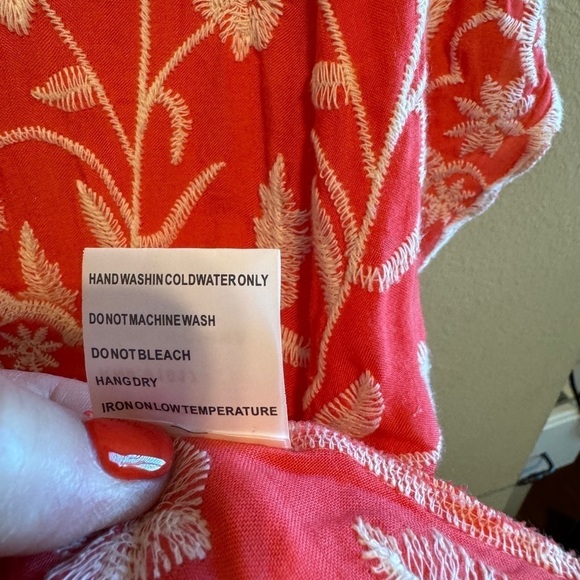 Solitaire Embroidered Anthro Cardigan Short Sleeve Sz L - Picture 6 of 9